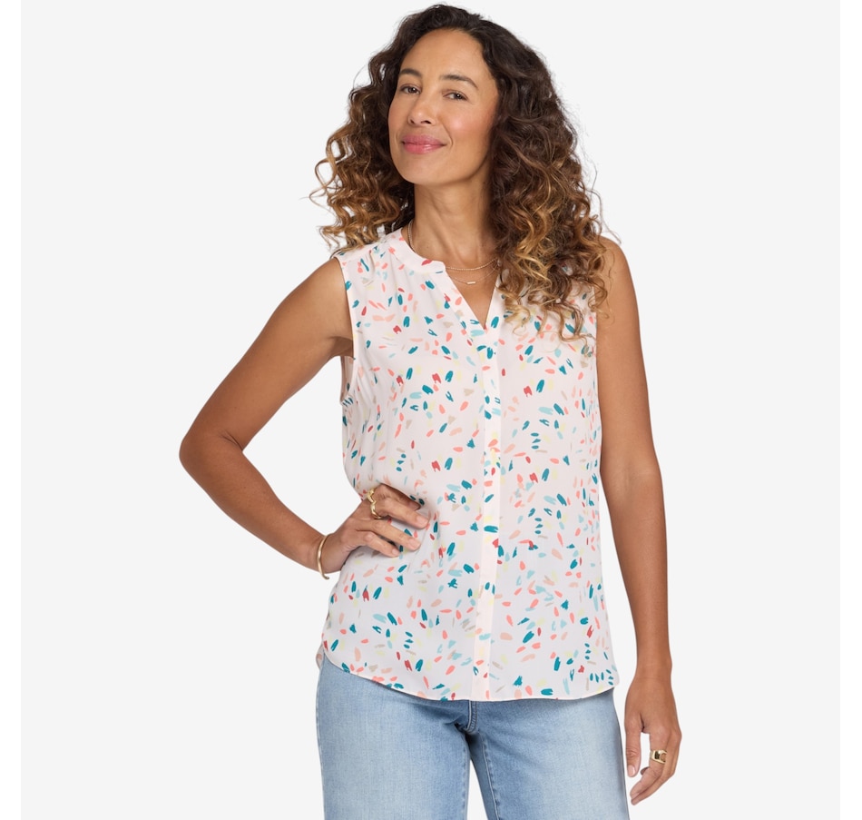 Image 122592_JLE.jpg, Product 122-592 / Price $109.00, NYDJ Sleeveless Pintuck Blouse from NYDJ on TSC.ca's Fashion department