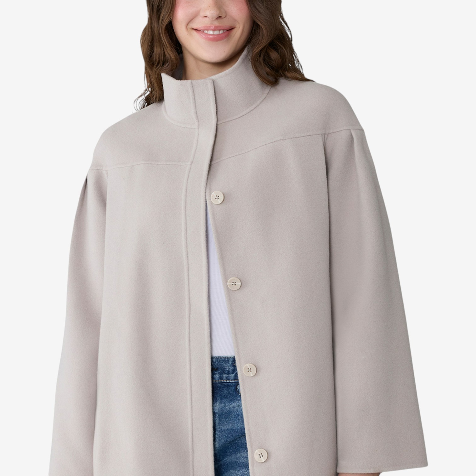 Soia & Kyo Kierra Cape Jacket in Double Face Wool - TSC.ca