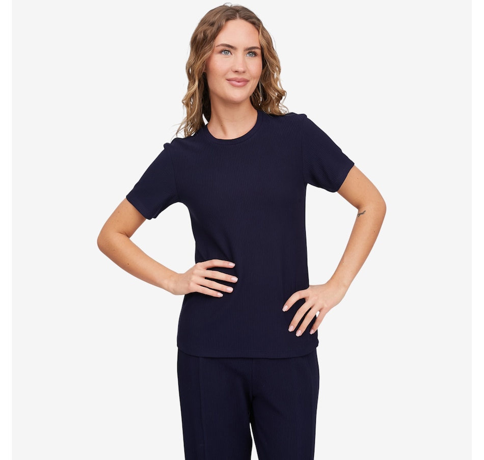 Image 122621_NVY.jpg, Product 122-621 / Price $64.99, Marallis Ribbed T-Shirt from Marallis on TSC.ca's Fashion department