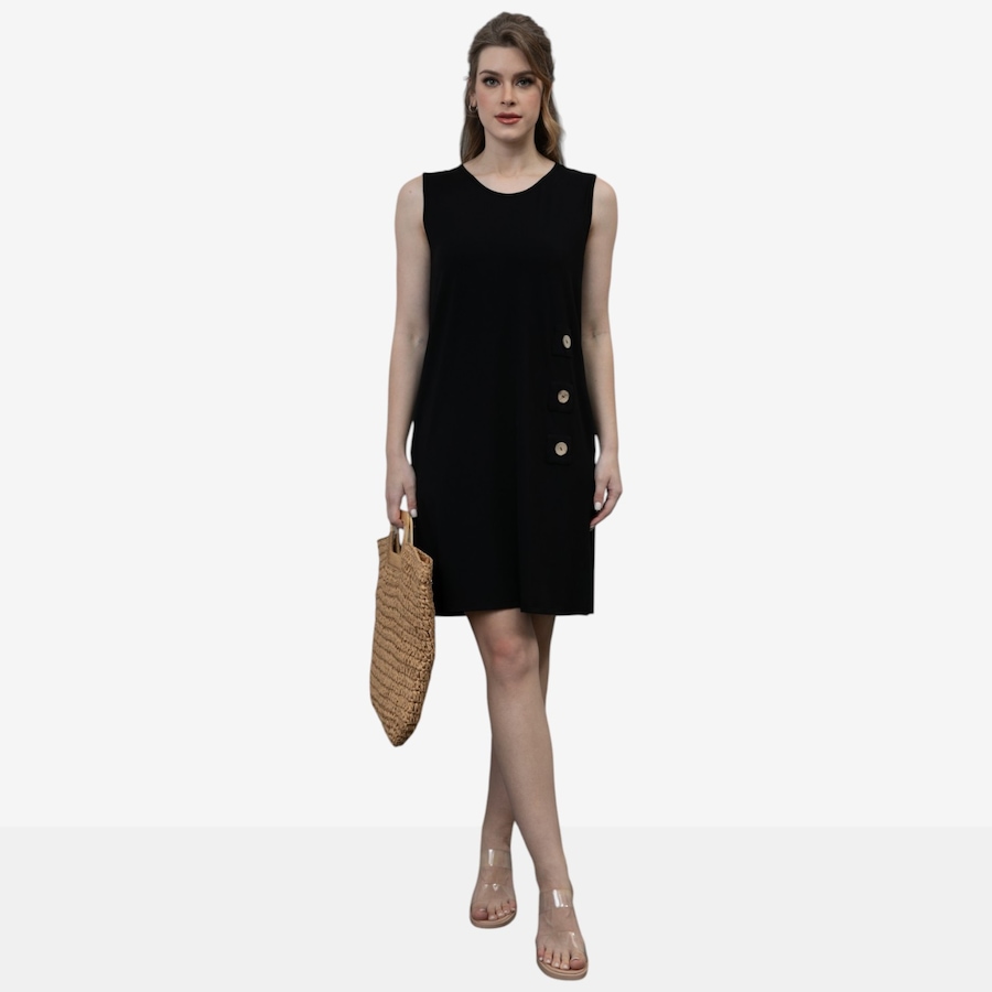 Image 122633_ALTMORE2.jpg, Product 122-633 / Price $99.99, Orange Fashion Village Bamboo Sleeveless Dress with Buttons On The Side from Orange Fashion Village on TSC.ca's Fashion department
