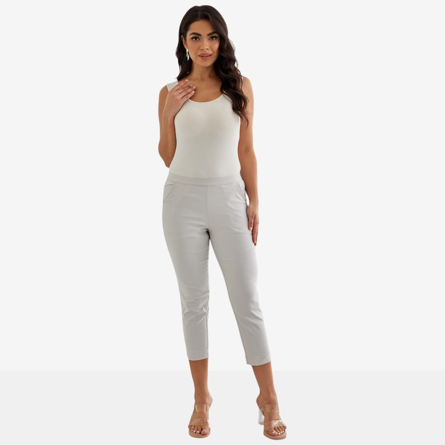 Image 122640_WHT.jpg, Product 122-640 / Price $59.99, Orange Fashion Village Solid Colour Capri from Orange Fashion Village on TSC.ca's Fashion department