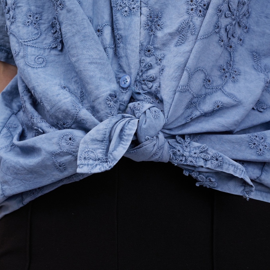 Image 122645_ALTMORE3.jpg, Product 122-645 / Price $84.99, Orange Fashion Village Frill and Tie Eyelet Top from Orange Fashion Village on TSC.ca's Fashion department