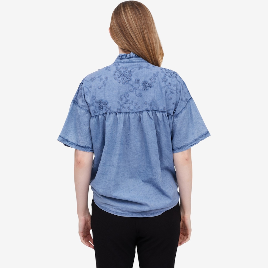 Image 122645_ALTMORE4.jpg, Product 122-645 / Price $84.99, Orange Fashion Village Frill and Tie Eyelet Top from Orange Fashion Village on TSC.ca's Fashion department