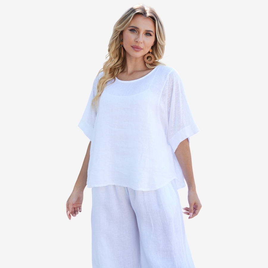 Image 122651_WHT.jpg, Product 122-651 / Price $74.99, Orange Fashion Village Coldwash Round Top from Orange Fashion Village on TSC.ca's Fashion department