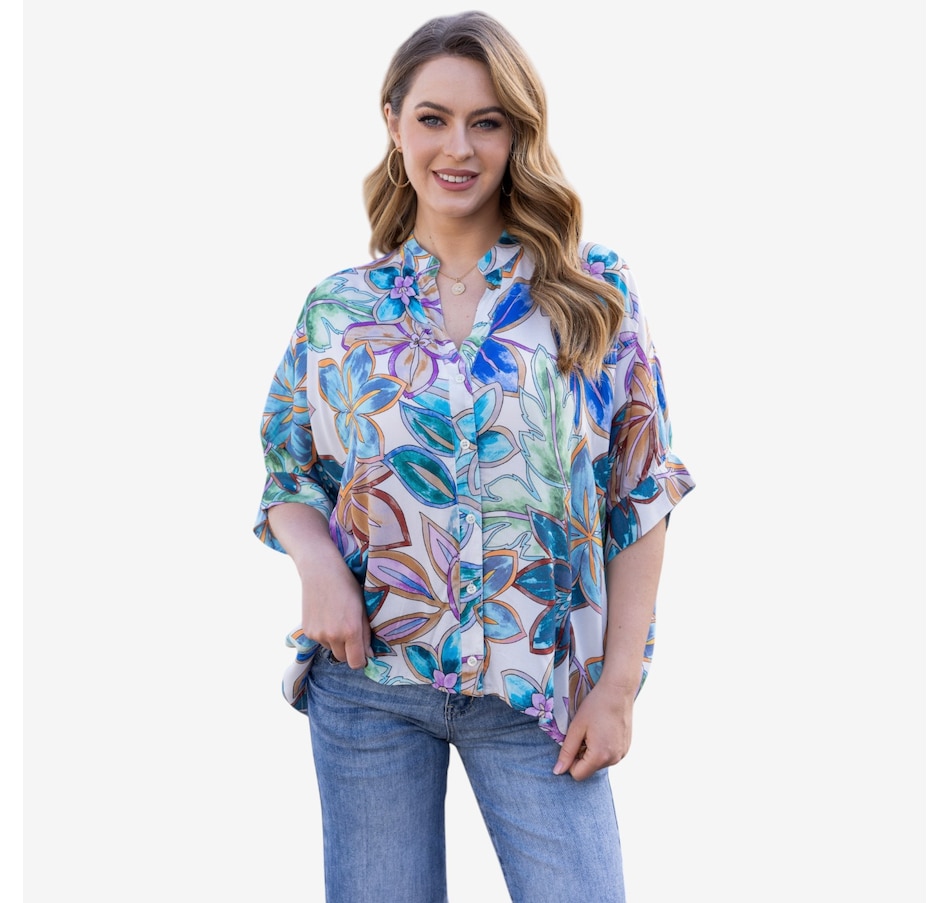 Image 122652_BMPRT.jpg, Product 122-652 / Price $49.99, Orange Fashion Village Summer Escape Button-Down from Orange Fashion Village on TSC.ca's Fashion department