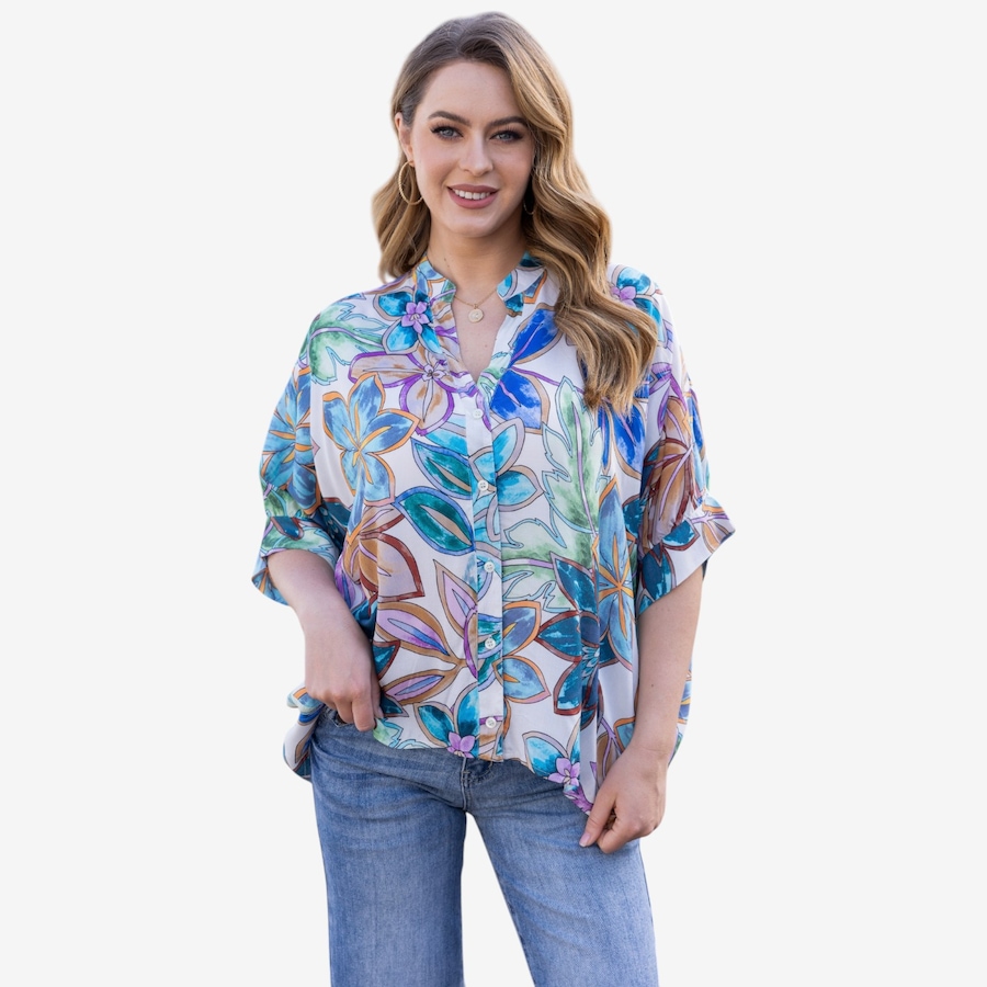 Image 122652_BMPRT.jpg, Product 122-652 / Price $79.99, Orange Fashion Village Summer Escape Button-Down from Orange Fashion Village on TSC.ca's Fashion department