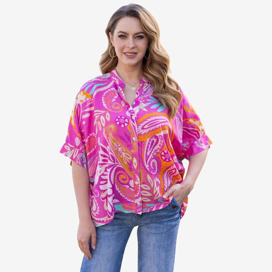 Image 122652_FUS.jpg, Product 122-652 / Price $79.99, Orange Fashion Village Summer Escape Button-Down from Orange Fashion Village on TSC.ca's Fashion department