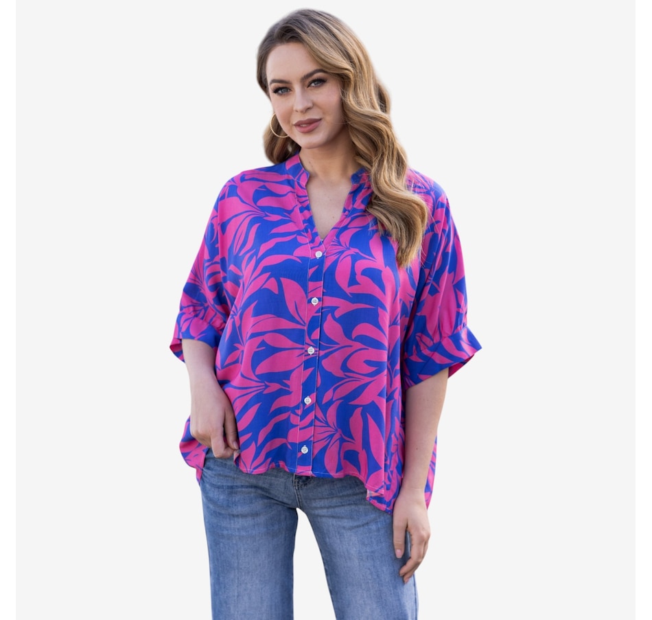 Image 122652_FUTPL.jpg, Product 122-652 / Price $49.99, Orange Fashion Village Summer Escape Button-Down from Orange Fashion Village on TSC.ca's Fashion department