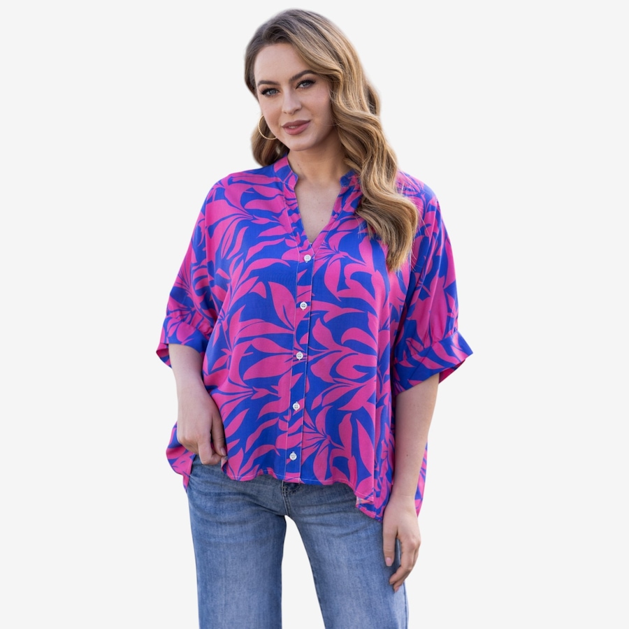 Image 122652_FUTPL.jpg, Product 122-652 / Price $79.99, Orange Fashion Village Summer Escape Button-Down from Orange Fashion Village on TSC.ca's Fashion department