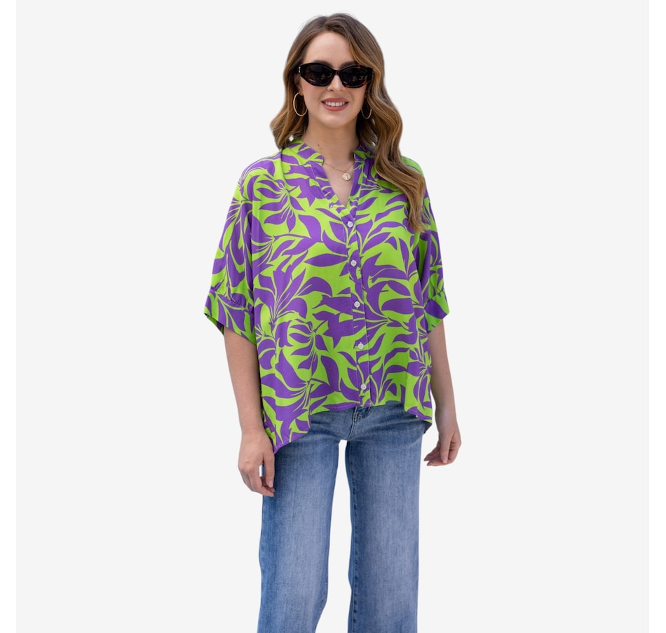 Image 122652_GRETL.jpg, Product 122-652 / Price $49.99, Orange Fashion Village Summer Escape Button-Down from Orange Fashion Village on TSC.ca's Fashion department