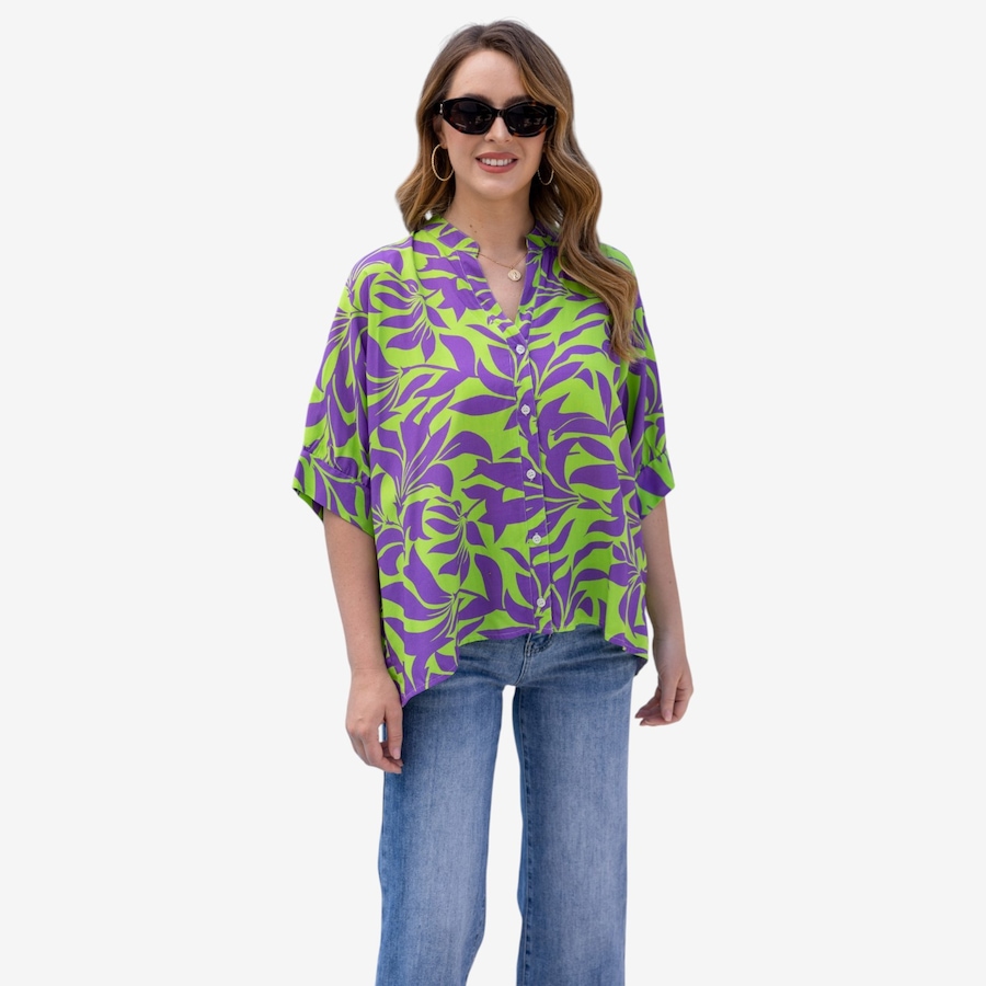 Image 122652_GRETL.jpg, Product 122-652 / Price $79.99, Orange Fashion Village Summer Escape Button-Down from Orange Fashion Village on TSC.ca's Fashion department