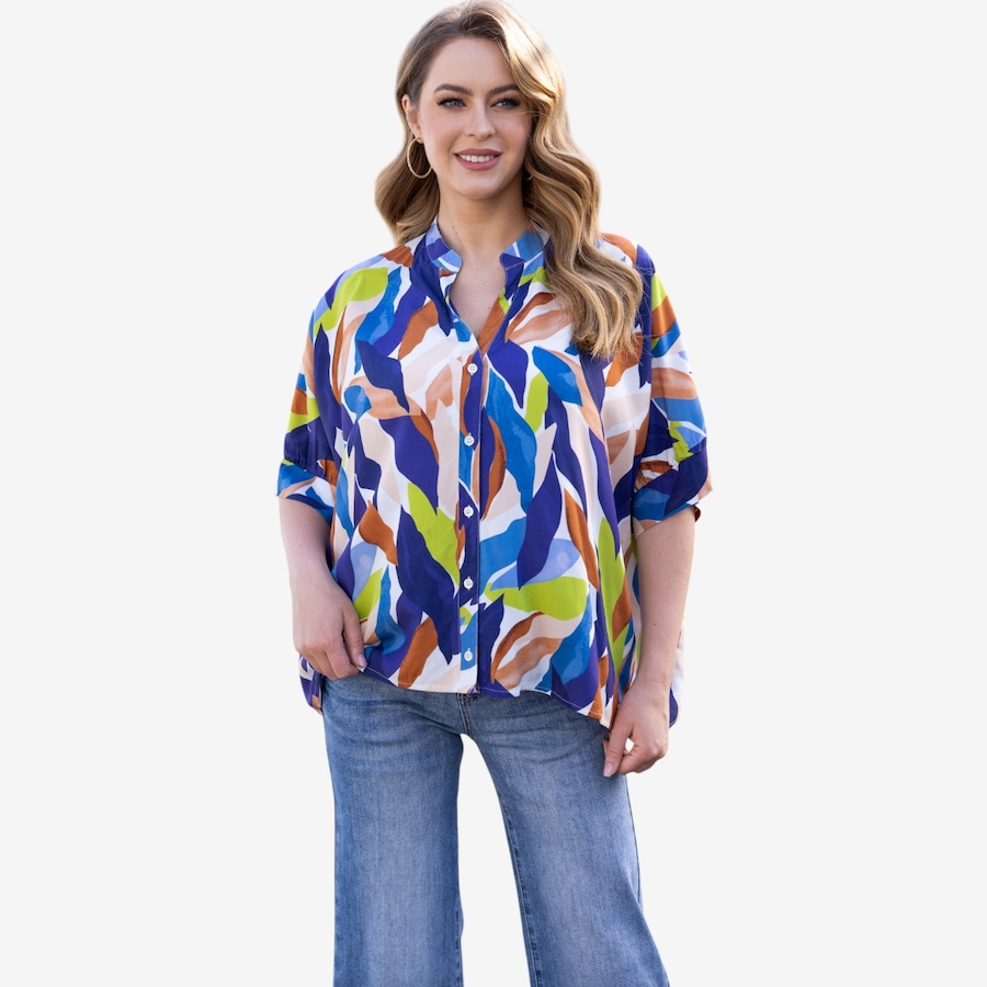 Image 122652_LEV.jpg, Product 122-652 / Price $79.99, Orange Fashion Village Summer Escape Button-Down from Orange Fashion Village on TSC.ca's Fashion department