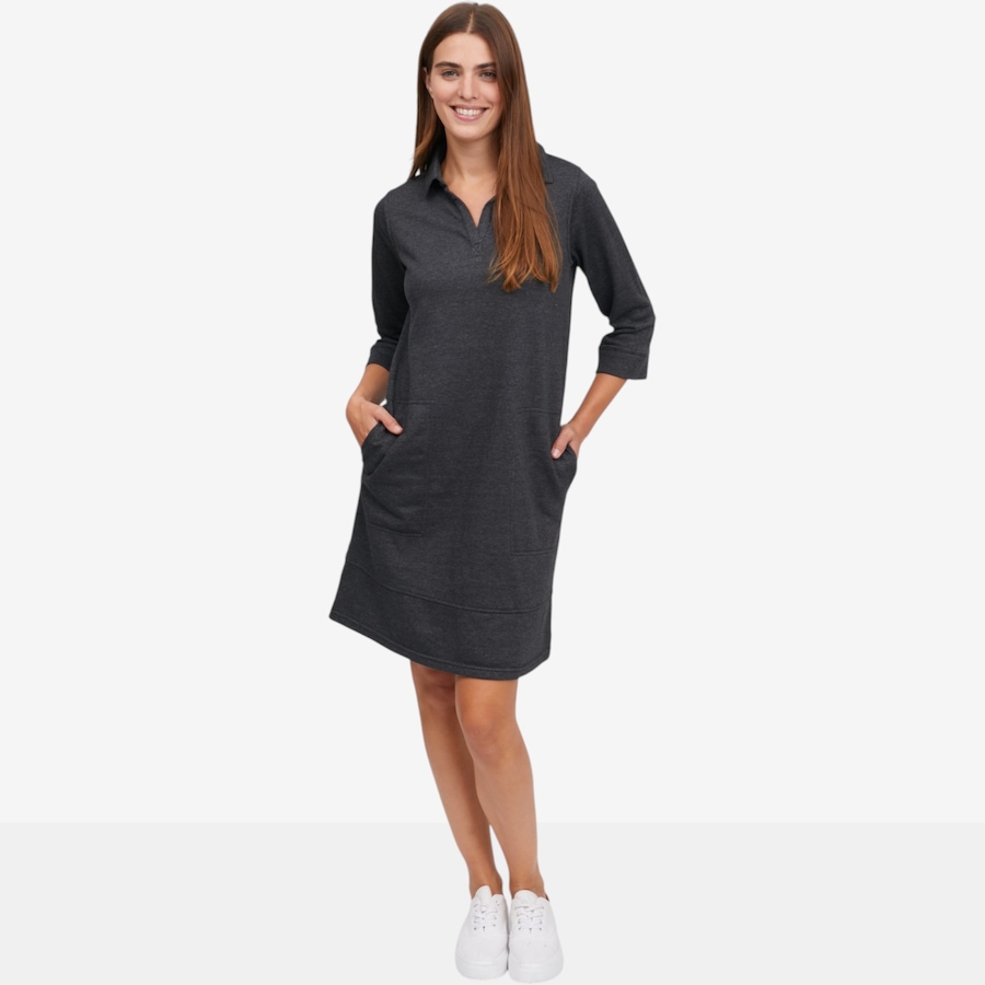 Image 122750_BLK.jpg, Product 122-750 / Price $54.99, Cuddl Duds Denim Washed Knit Lounge Dress from Cuddl Duds on TSC.ca's Fashion department