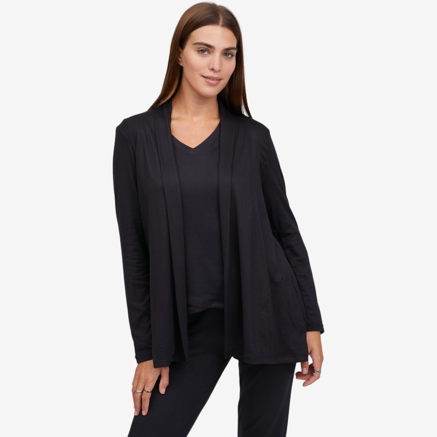 Image 122751_BLK.jpg, Product 122-751 / Price $50.00, Cuddl Duds Comfort Code Soft Sweater Open Front Wrap from Cuddl Duds on TSC.ca's Fashion department