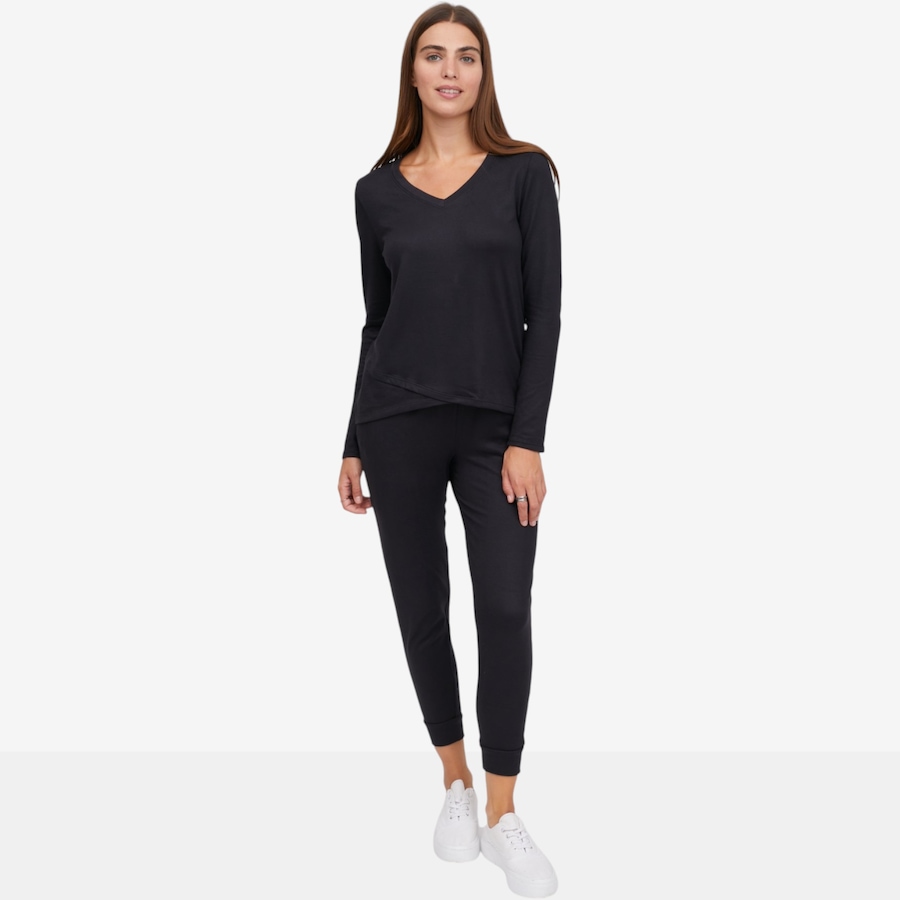Image 122752_BLK.jpg, Product 122-752 / Price $70.00, Cuddl Duds Comfort Code Soft Sweater 2-Piece Lounge Set from Cuddl Duds on TSC.ca's Fashion department