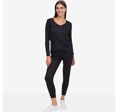Cuddl Duds Comfort Code Soft Sweater 2Pc Lounge Set - Petite