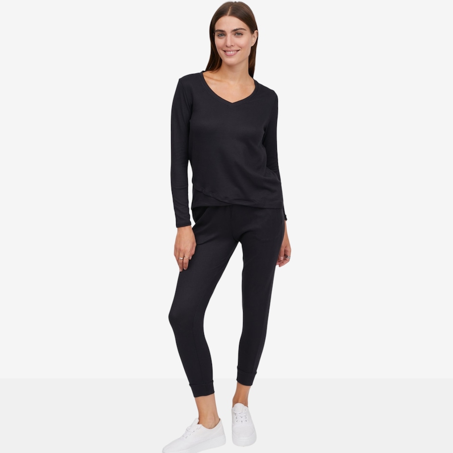 Image 122753_BLK.jpg, Product 122-753 / Price $70.00, Cuddl Duds Comfort Code Soft Sweater 2Pc Lounge Set - Petite from Cuddl Duds on TSC.ca's Fashion department