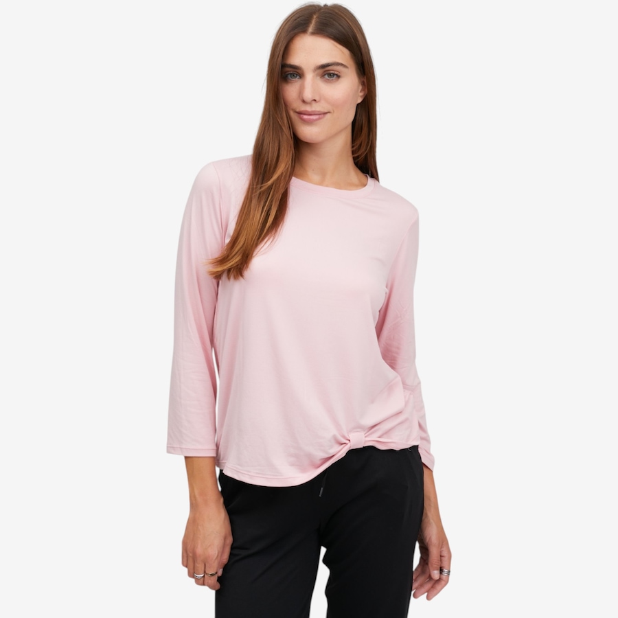 Image 122754_PKSLT.jpg, Product 122-754 / Price $40.00, Cuddl Duds Comfort Code Stretch Jersey Knot Front Tunic from Cuddl Duds on TSC.ca's Fashion department