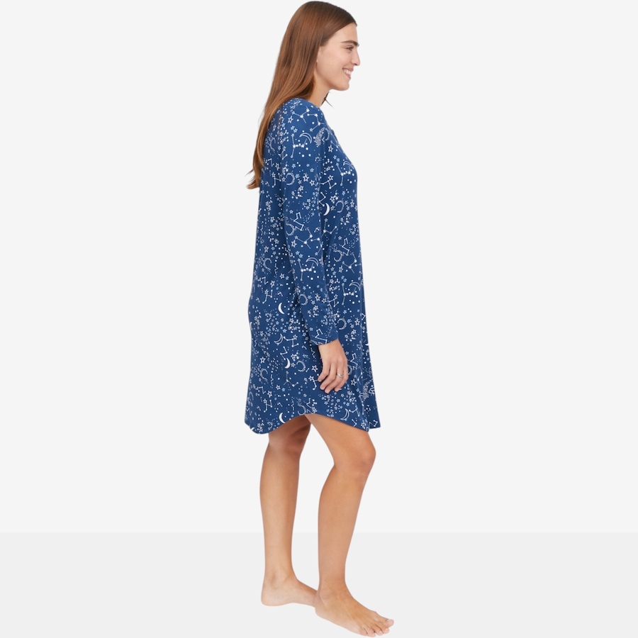Image 122756_ALTMORE2.jpg, Product 122-756 / Price $60.00, Cuddl Duds Comfort Code Peach Jersey Lace Henley Sleepgown from Cuddl Duds  on TSC.ca's Fashion department
