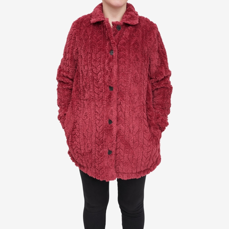 Image 122757_TRS.jpg, Product 122-757 / Price $39.99, Cuddl Duds Sculpted Sherpa Shirt Jacket from Cuddl Duds  on TSC.ca's Fashion department