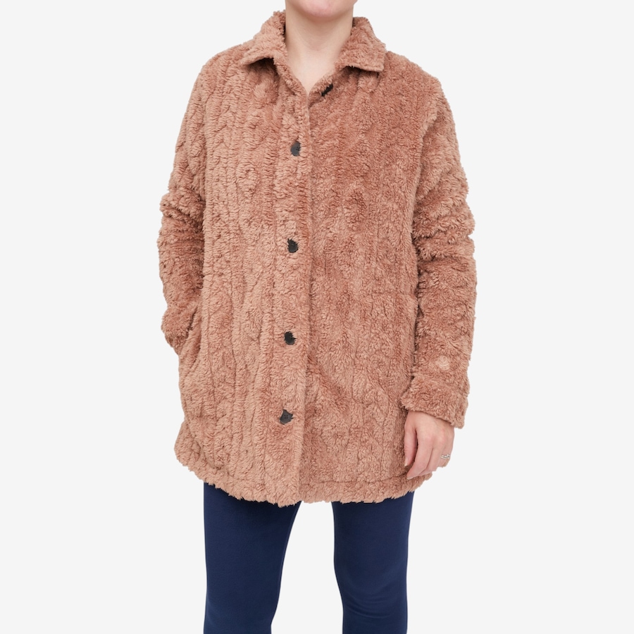 Image 122757_WALTP.jpg, Product 122-757 / Price $39.99, Cuddl Duds Sculpted Sherpa Shirt Jacket from Cuddl Duds  on TSC.ca's Fashion department