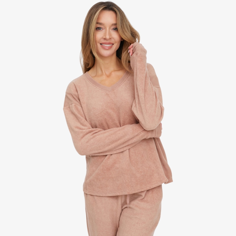 Image 122764_TPE.jpg, Product 122-764 / Price $34.99, Cuddl Duds Fleecewear Rib Pullover from Cuddl Duds  on TSC.ca's Fashion department