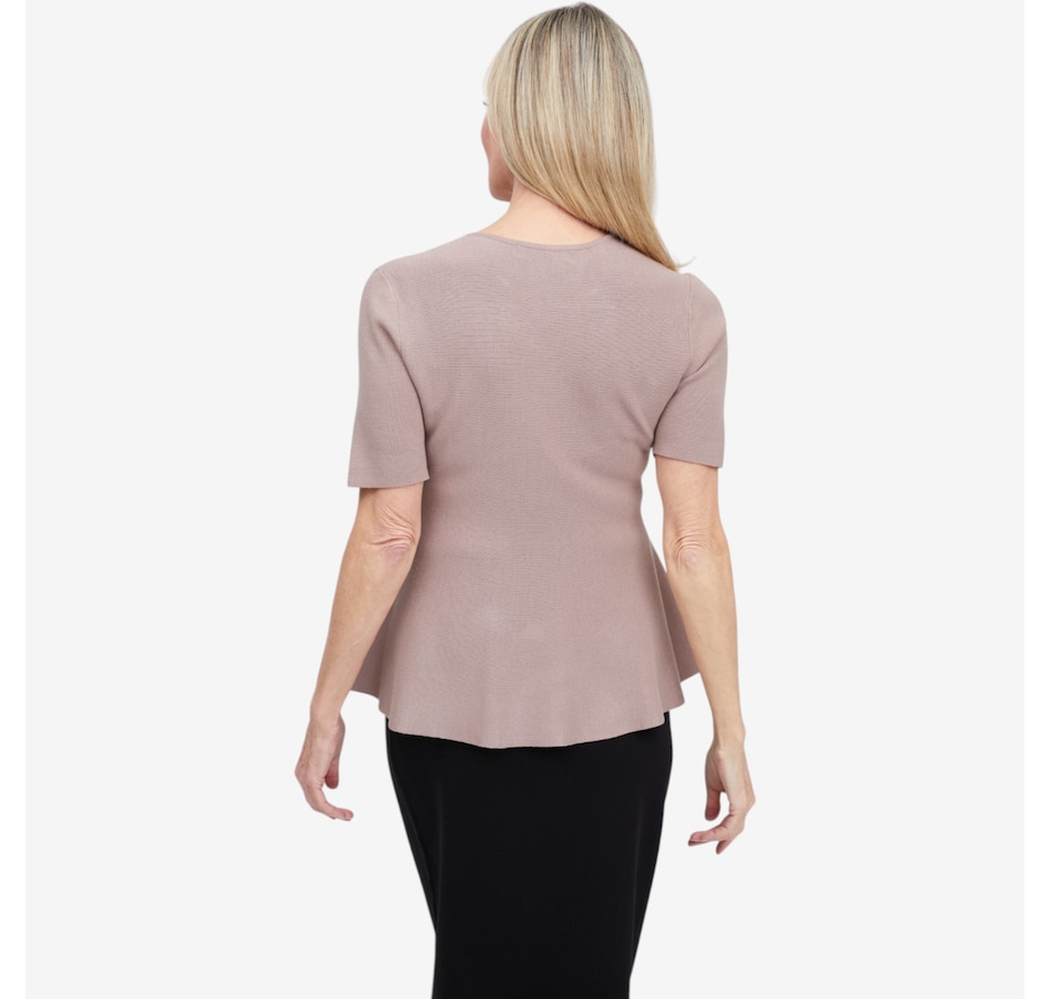 Image 122805_ALTMORE3.jpg, Product 122-805 / Price $89.99, Brian Bailey Knit Peplum Top from Brian Bailey on TSC.ca's Fashion department
