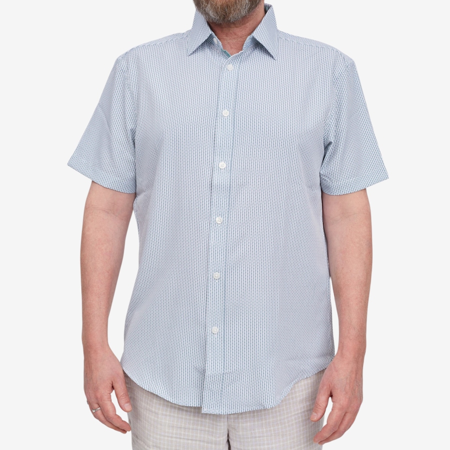 Image 122837_SAG.jpg, Product 122-837 / Price $49.00, Report Men's Four Way Stretch Geo Print Woven Sport Shirt from Report on TSC.ca's Fashion department