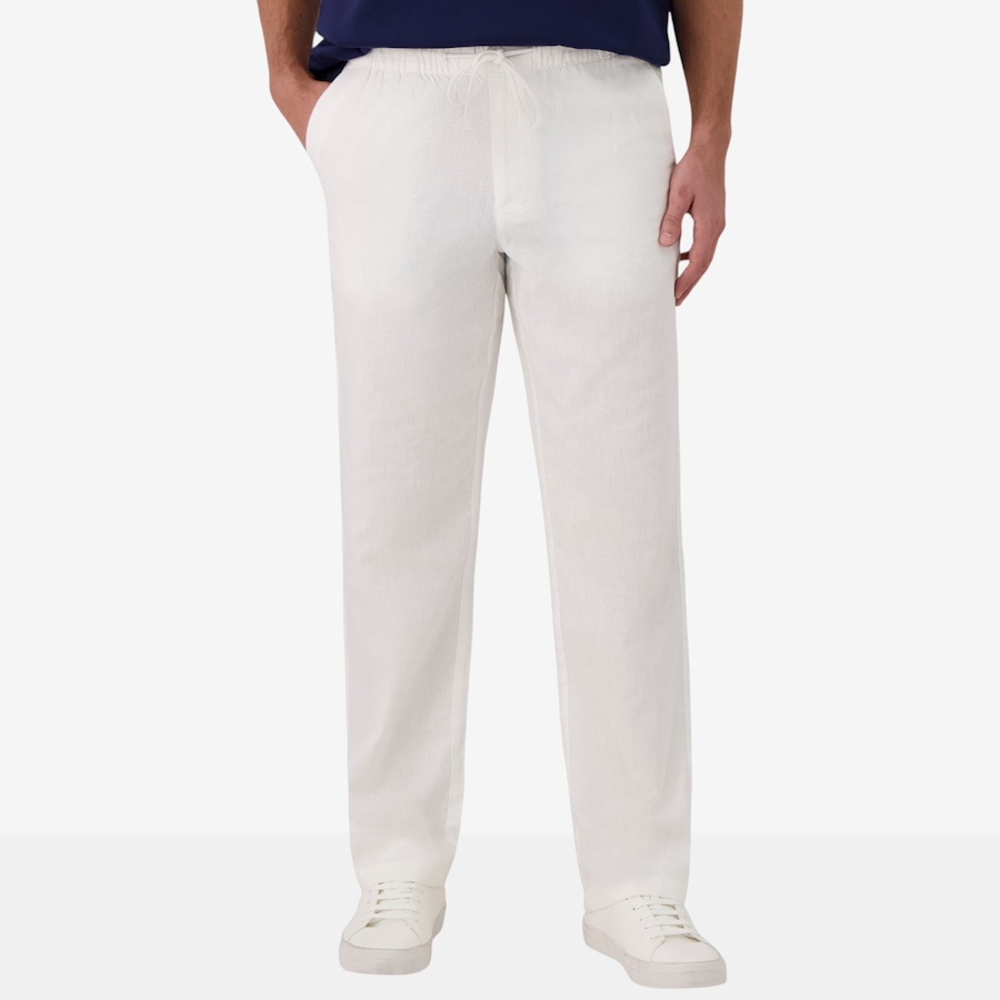 Image 122844_WHT.jpg, Product 122-844 / Price $29.88, Report Solid Linen Blend Men's Woven Pants from Report on TSC.ca's Fashion department