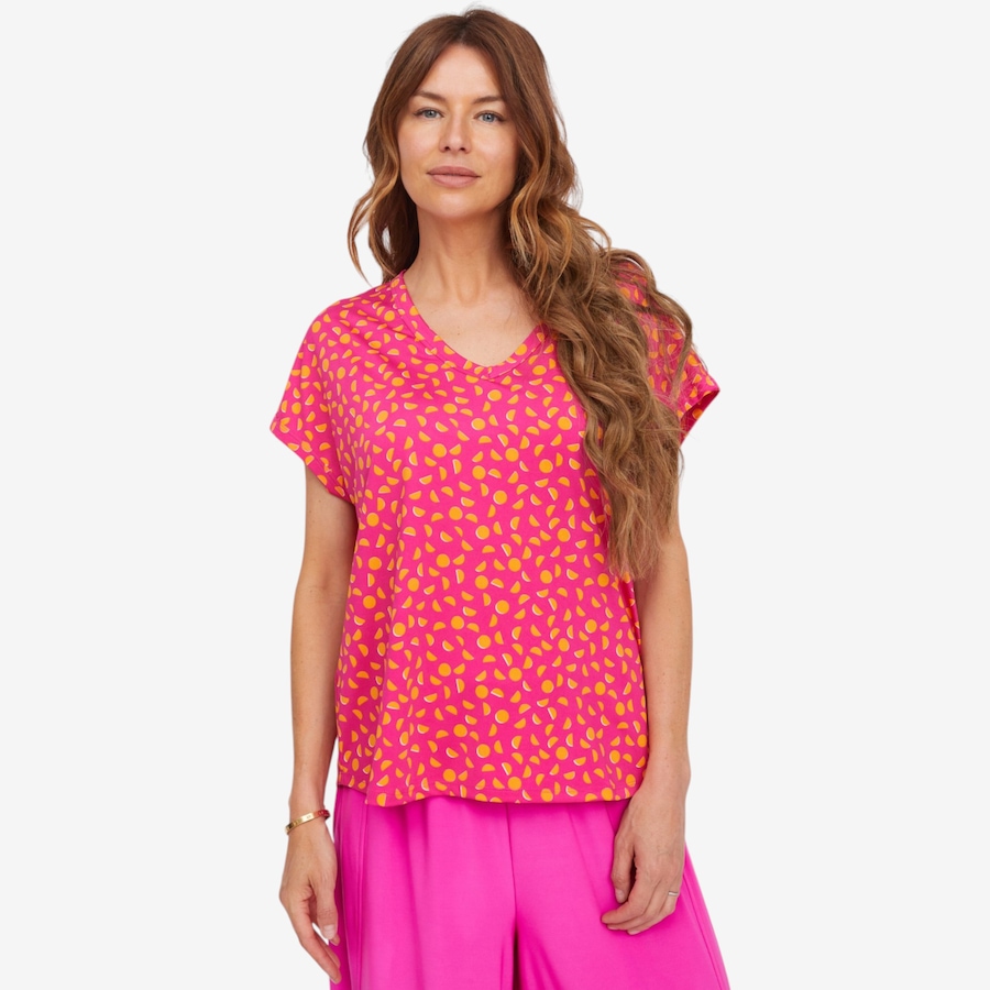 Image 122845_FUCTE.jpg, Product 122-845 / Price $59.99, Kim & Co. Brazil Knit Short Dolman Sleeve Top from Kim & Co. on TSC.ca's Fashion department