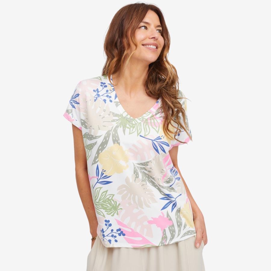 Image 122845_WHMU.jpg, Product 122-845 / Price $59.99, Kim & Co. Brazil Knit Short Dolman Sleeve Top from Kim & Co. on TSC.ca's Fashion department