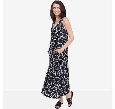 Kim &amp; Co. Brazil Knit Sleeveless Maxi Dress with Pockets