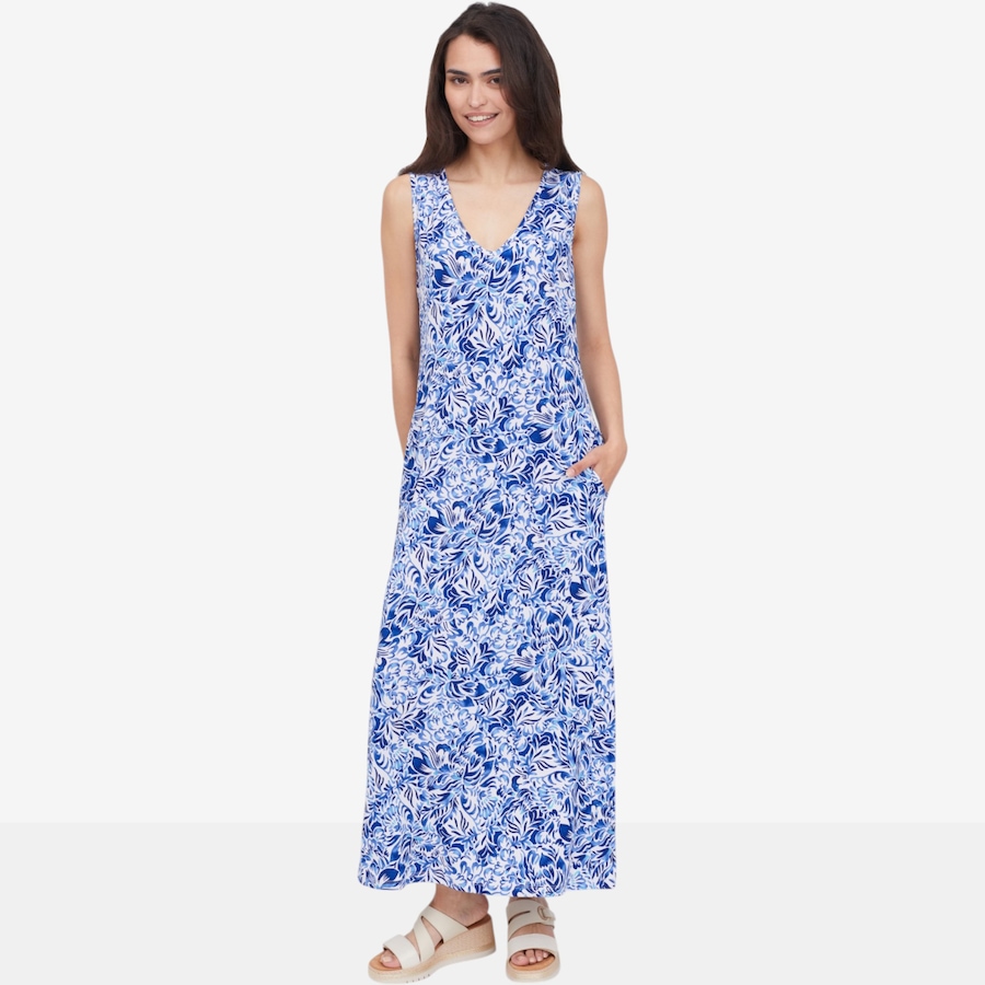 Image 122846_BLMU.jpg, Product 122-846 / Price $79.99, Kim & Co. Brazil Knit Sleeveless Maxi Dress with Pockets from Kim & Co. on TSC.ca's Fashion department