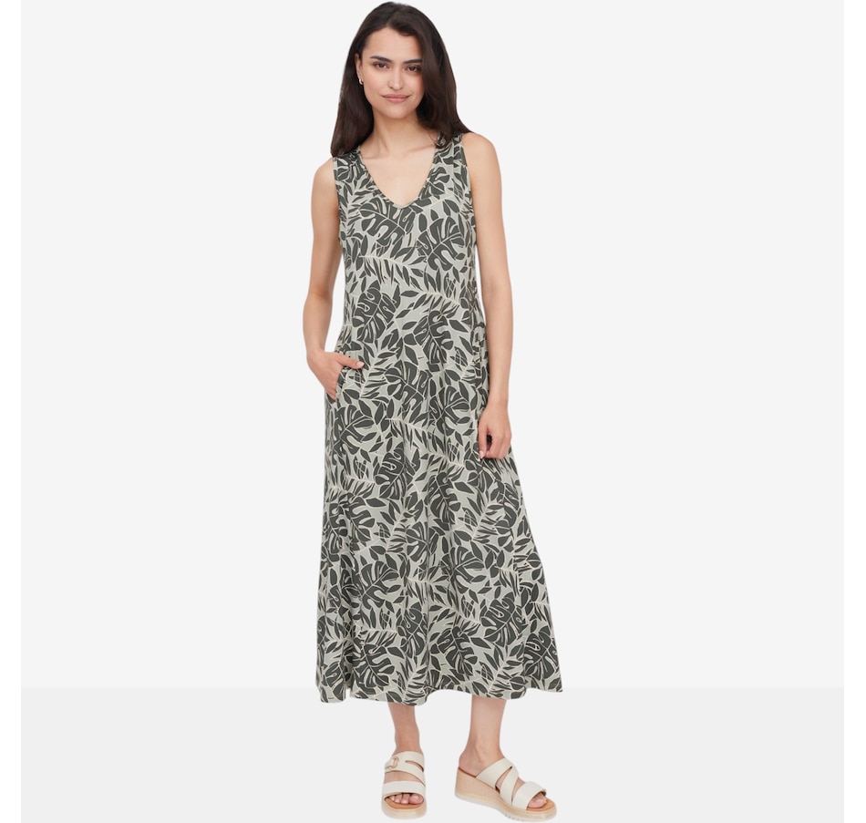 Image 122846_CELMI.jpg, Product 122-846 / Price $49.99, Kim & Co. Brazil Knit Sleeveless Maxi Dress with Pockets from Kim & Co. on TSC.ca's Fashion department