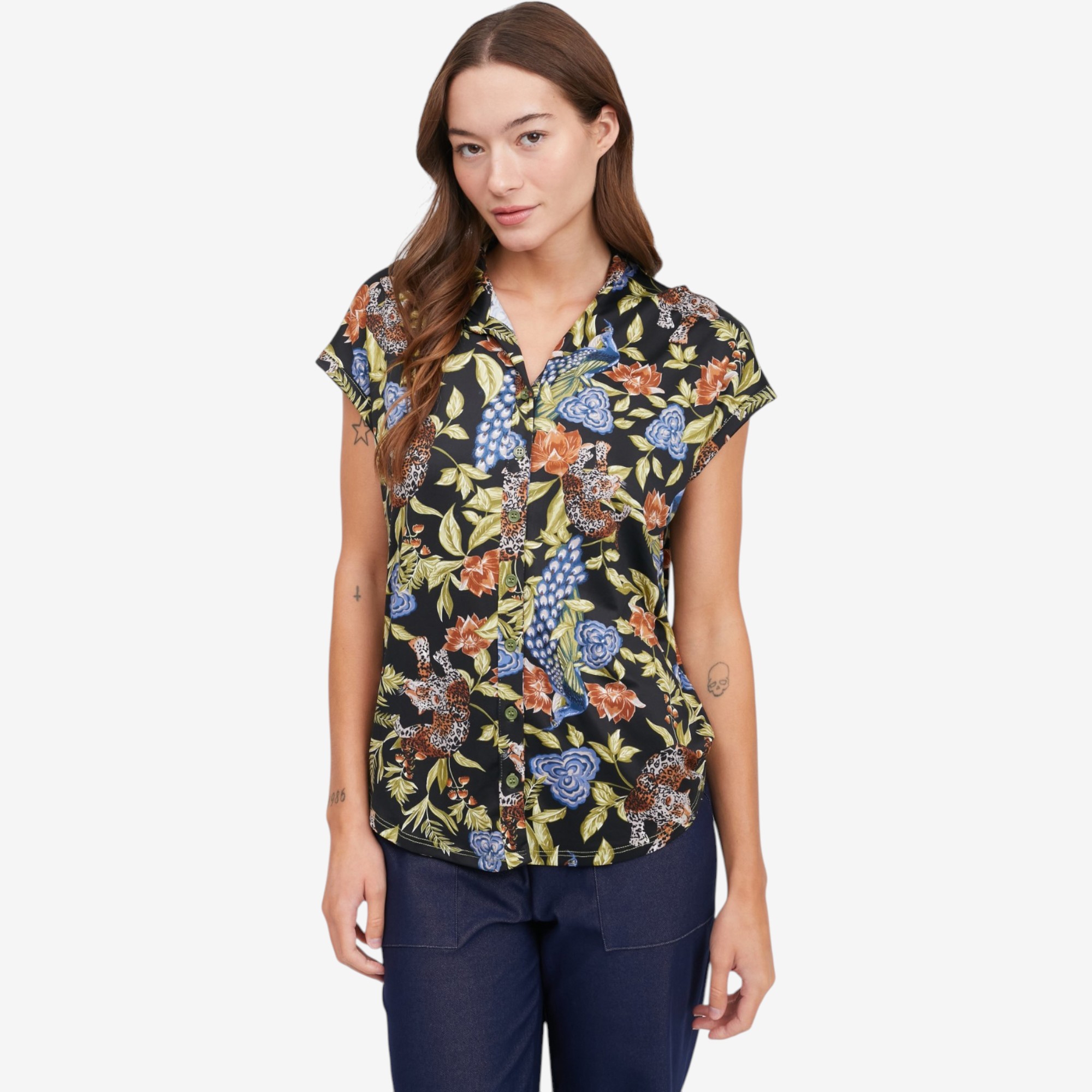Kim & Co. Brazil Knit Short Dolman Sleeve Shirt - TSC.ca