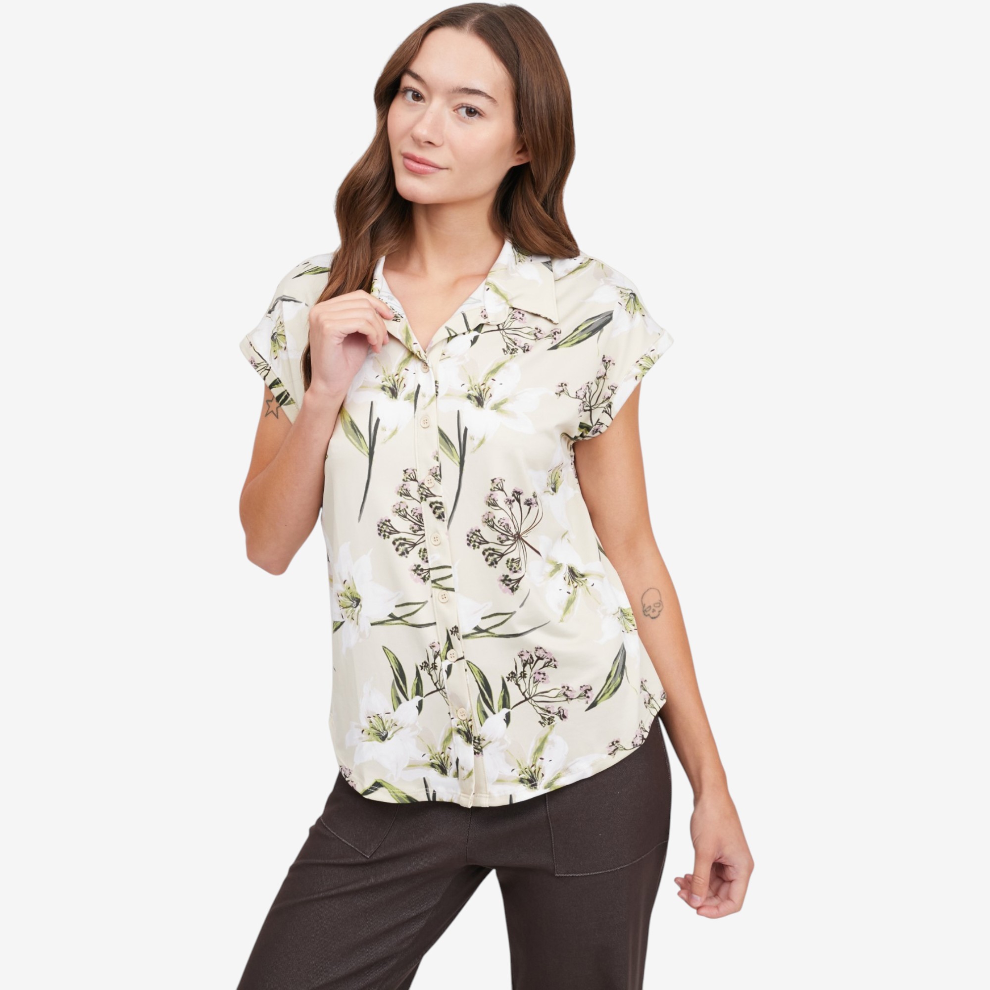 Kim & Co. Brazil Knit Short Dolman Sleeve Shirt - TSC.ca