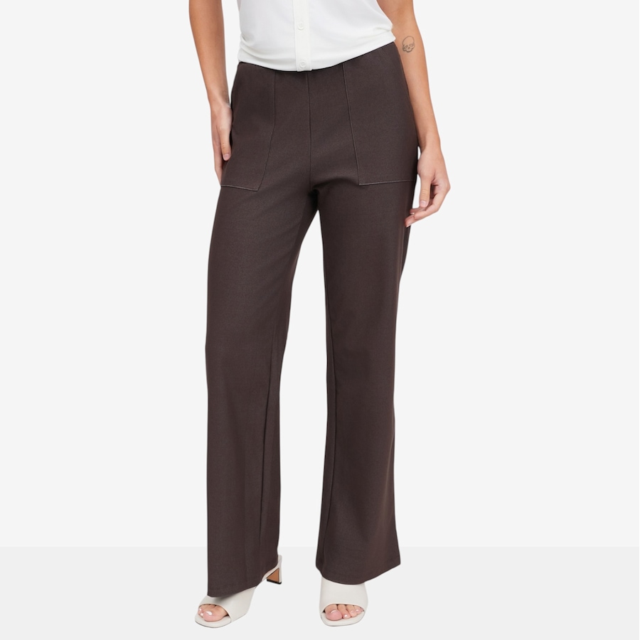 Image 122928_CHBRN.jpg, Product 122-928 / Price $79.99, Kim & Co. Deluxe Denim Knit Estelle Straight Pant from Kim & Co. on TSC.ca's Fashion department
