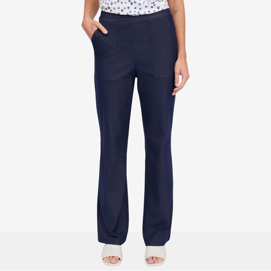 Image 122928_ID.jpg, Product 122-928 / Price $79.99, Kim & Co. Deluxe Denim Knit Estelle Straight Pant from Kim & Co. on TSC.ca's Fashion department