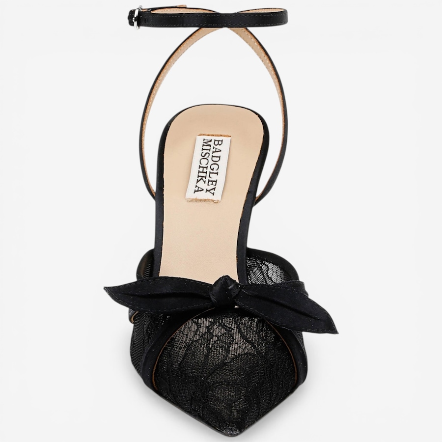 Image 122937_ALTMORE2.jpg, Product 122-937 / Price $325.00, Badgley Mischka Josie Lace Ankle Strap Pump  from Badgley Mischka on TSC.ca's Shoes department