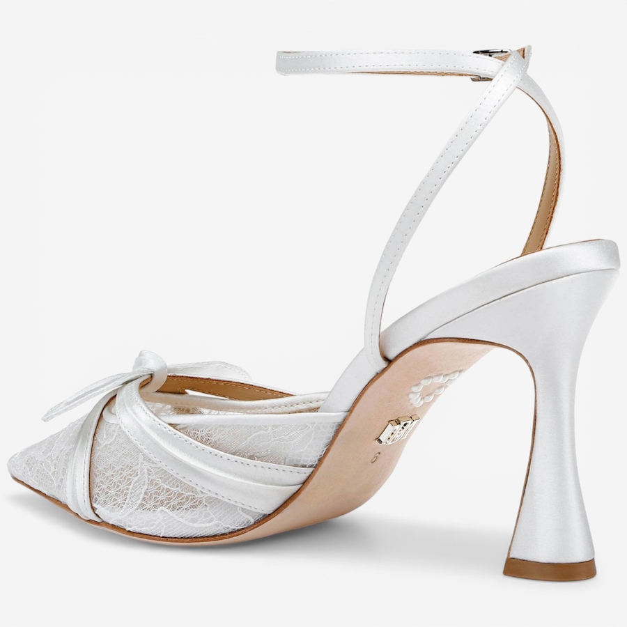Image 122937_ALTMORE4.jpg, Product 122-937 / Price $325.00, Badgley Mischka Josie Lace Ankle Strap Pump  from Badgley Mischka on TSC.ca's Shoes department