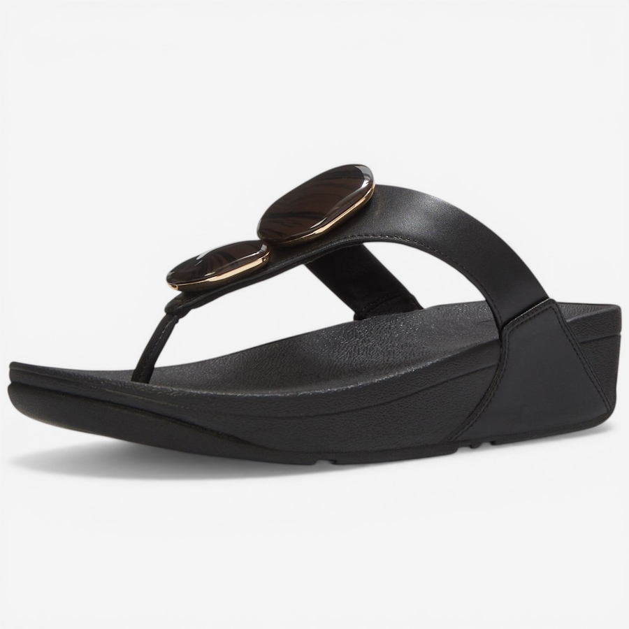 Image 122941_BLK.jpg, Product 122-941 / Price $79.88, FitFlop Lulu Marbled Stone Toe Post Sandal from FitFlop on TSC.ca's Shoes department