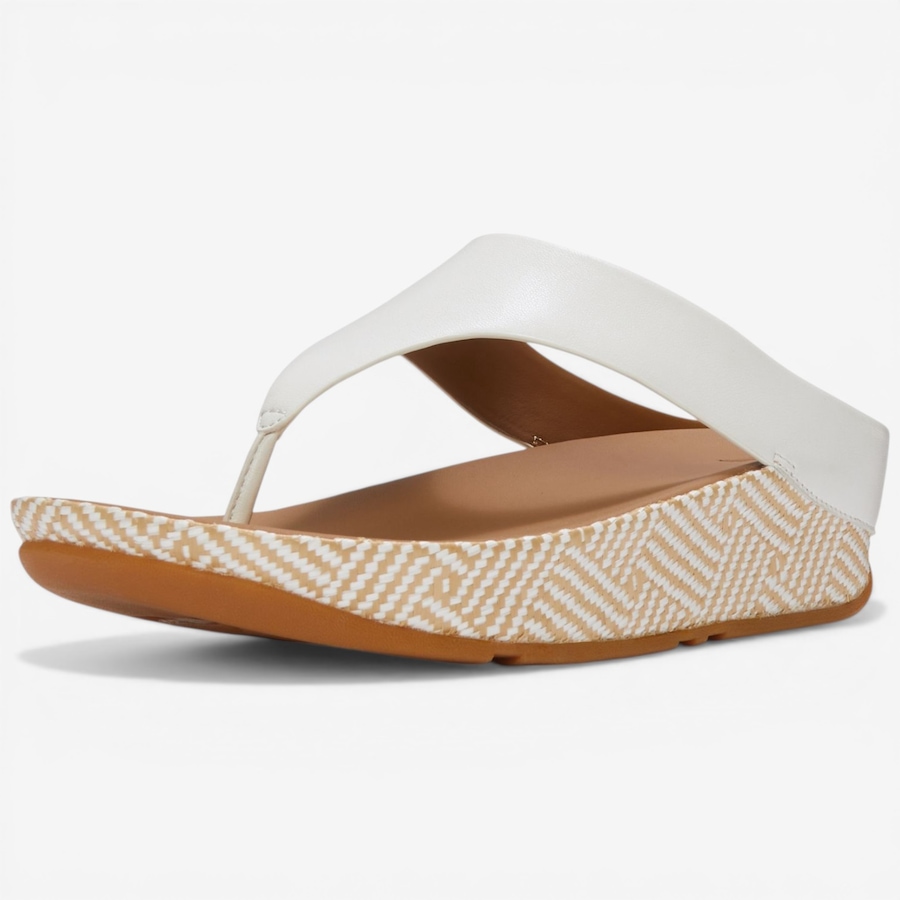 Image 122942_URWHT.jpg, Product 122-942 / Price $84.88, FitFlop Lulu Lux Graphic Weave Leather Toe Post Sandal from FitFlop on TSC.ca's Shoes department