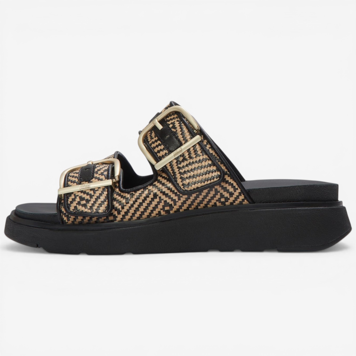 FitFlop GENN-FF Buckle Graphic Weave Double Strap Slide - TSC.ca