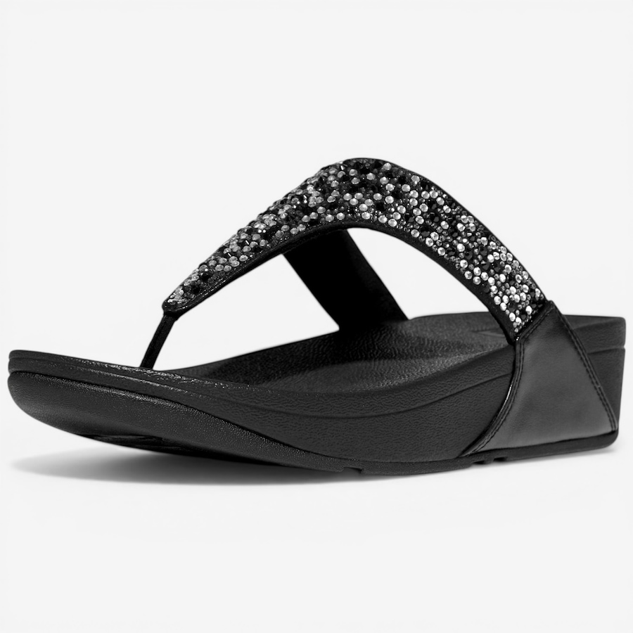 Image 122952_BLK.jpg, Product 122-952 / Price $140.00, FitFlop Lulu Crystal Mix Toe Post Sandal from FitFlop on TSC.ca's Shoes department