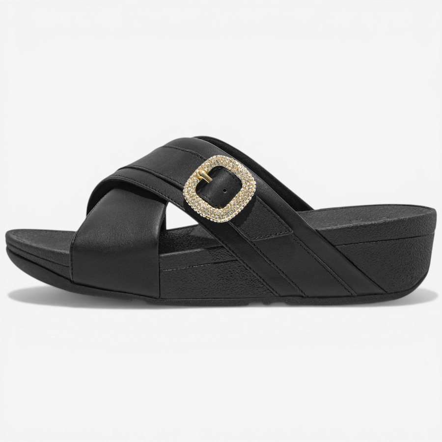 Image 122954_ALTMORE3.jpg, Product 122-954 / Price $170.00, FitFlop Lulu Crystal Buckle Leather Slides from FitFlop on TSC.ca's Shoes department
