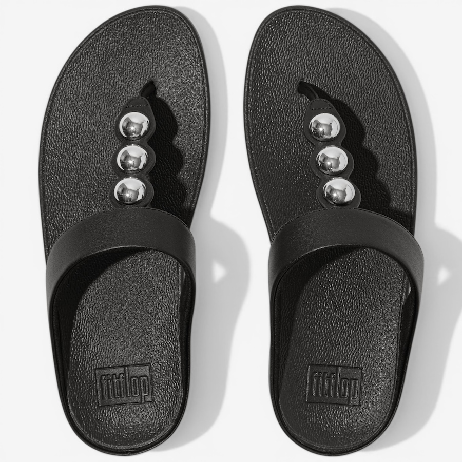 Image 122955_ALTMORE2.jpg, Product 122-955 / Price $59.88, FitFlop Fino Mirror-Dome Leather Toe Post Sandal from FitFlop on TSC.ca's Shoes department
