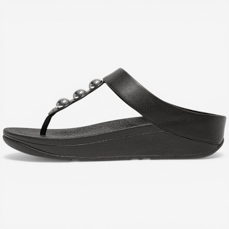 Image 122955_ALTMORE4.jpg, Product 122-955 / Price $59.88, FitFlop Fino Mirror-Dome Leather Toe Post Sandal from FitFlop on TSC.ca's Shoes department