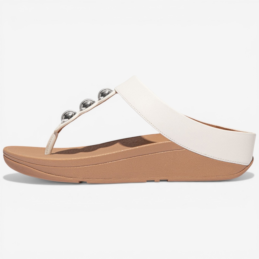 Image 122955_ALTMORE6.jpg, Product 122-955 / Price $59.88, FitFlop Fino Mirror-Dome Leather Toe Post Sandal from FitFlop on TSC.ca's Shoes department
