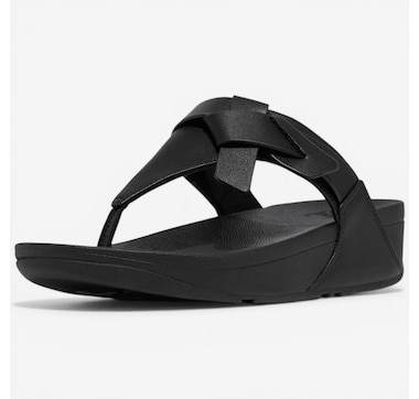 FitFlop Lulu Folded Knot Leather Toe Post Sandal