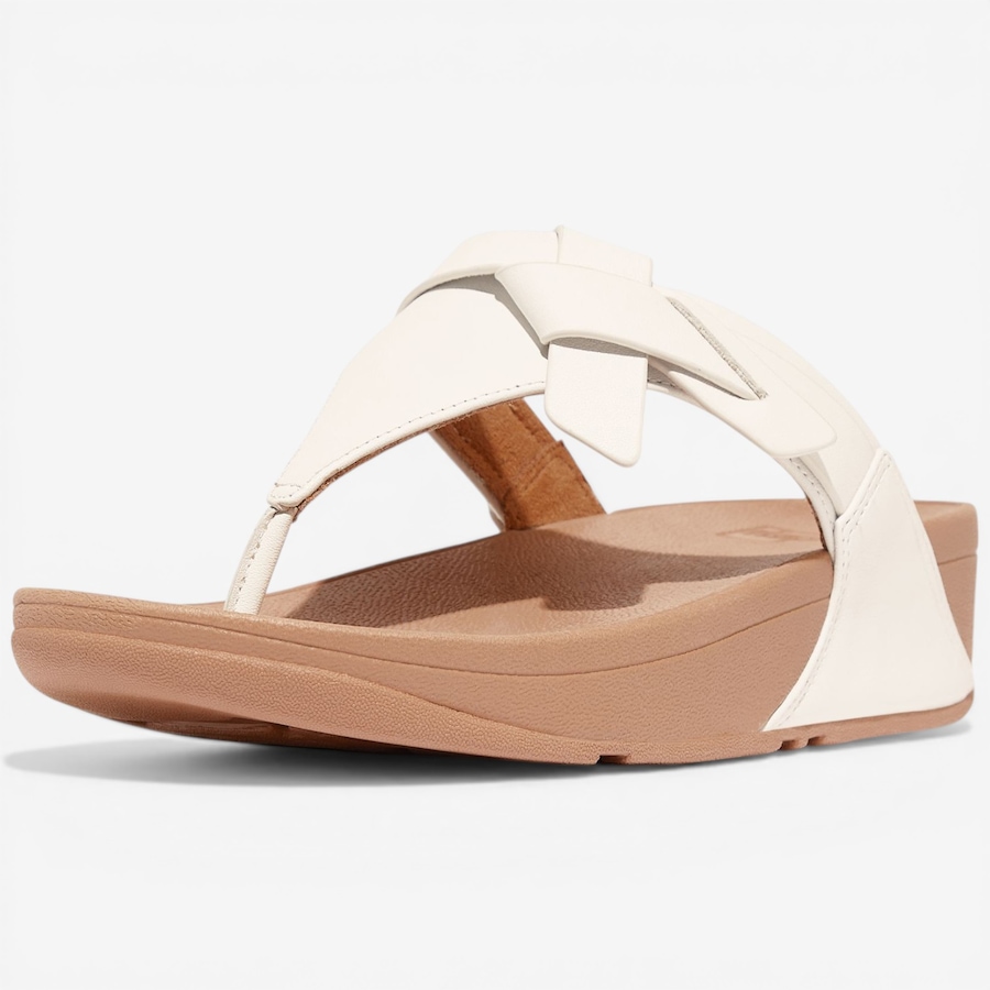 Image 122956_WHT.jpg, Product 122-956 / Price $69.88, FitFlop Lulu Folded Knot Leather Toe Post Sandal from FitFlop on TSC.ca's Shoes department